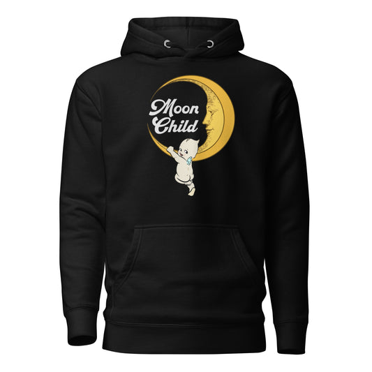 Moon Child Unisex Hoodie Black