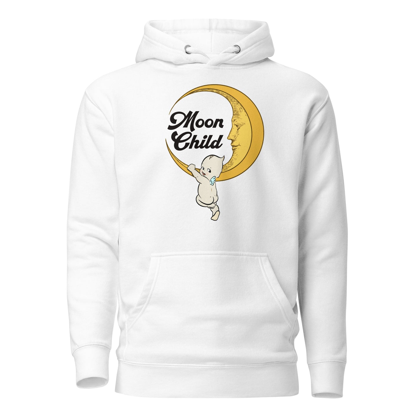 Moon Child Unisex Hoodie White