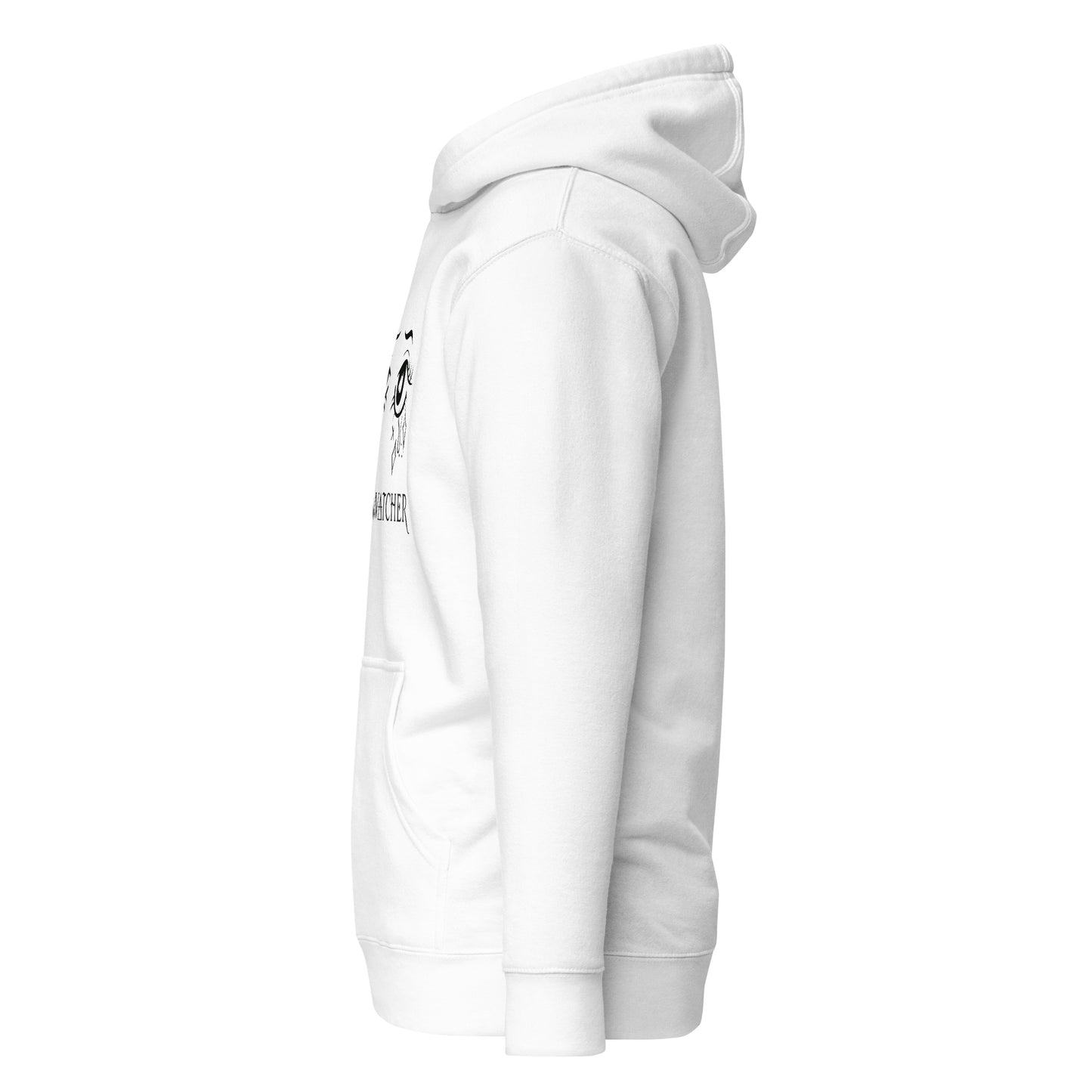 Silent Watcher Unisex Hoodie White