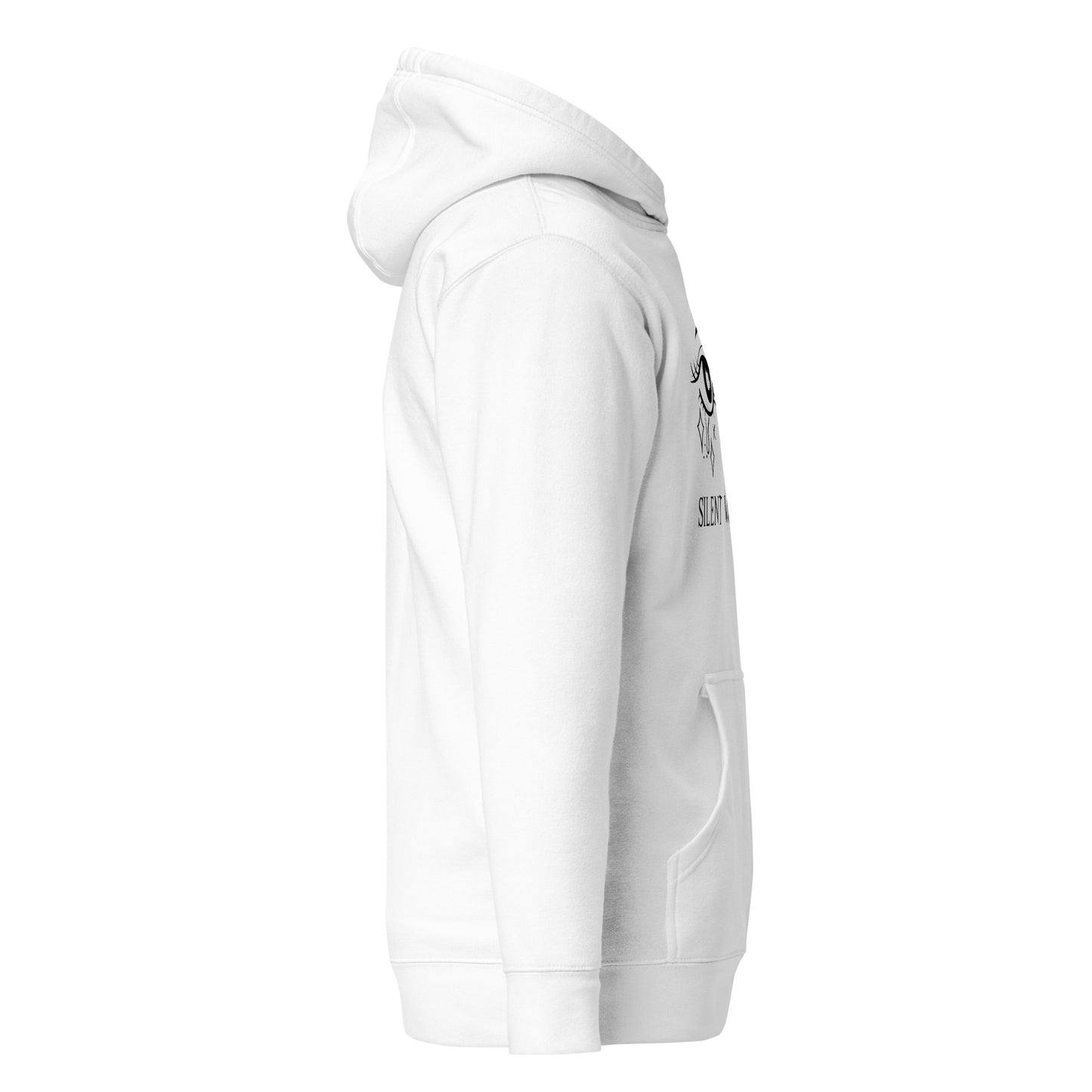 Silent Watcher Unisex Hoodie White