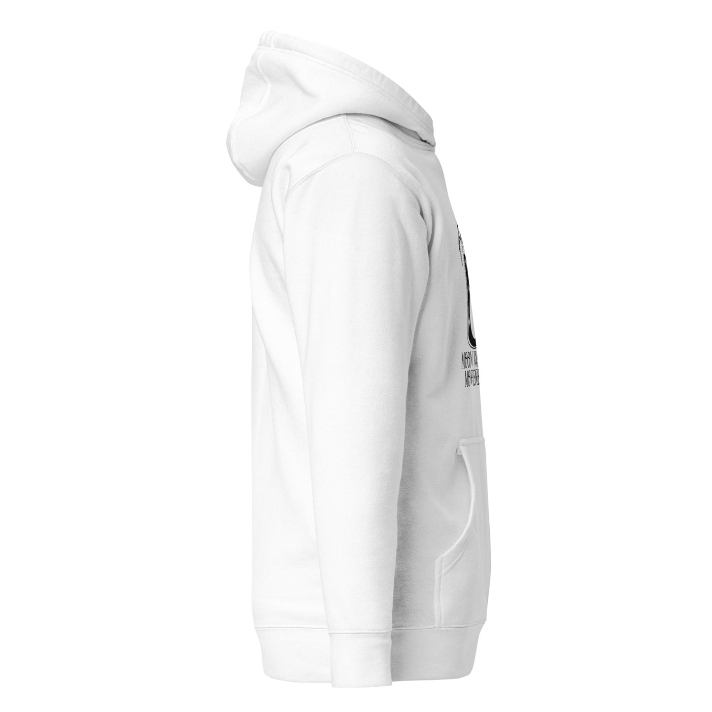 Moon Water Movement Unisex Hoodie White